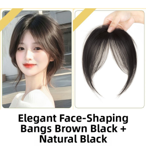 UBT | Natural Frontal Top Hairpiece Remy Human Hair Lightweight Airy Fluffy Bangs For White Hair Coverage