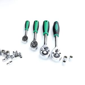 TUOSEN ด้ามฟรี ด้ามก๊อกแก๊ก ด้ามขันบล็อค ประแจ อเนกประสง ประแจด้ามบล็อก เครื่องมือซ่อมรถยนต์ ใช้กับ ลูกบ๊อกซ์ 2หุน 3หุน 4หุน ประแจหัวเดียว