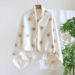 Khăn Choàng Ấm Vai Mỏng Cho Bà Bầu Mùa Thu Đông Bằng Vải Lông Cừu Dày Cho Bà Bầu Cho Con Bú Tại Nhà Bảo Vệ Vai Cổ Ấm Áp