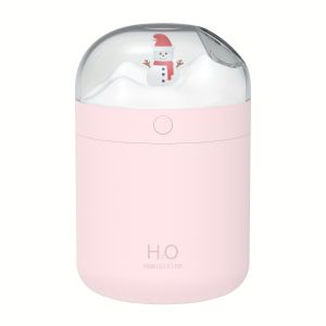 Máy Tạo Độ Ẩm Không Khí Hình Người Tuyết Dễ Thương Có Đèn Nhiều Màu Sắc USB Siêu Âm Công Suất Lớn Hai Cấp Độ Phun Sương Món Quà Lý Tưởng Cho Gia Đình Dịp Giáng Sinh