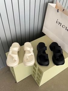 COD 672 QUINN Sandal Wedges Import Wanita Fashion Simple Hangout