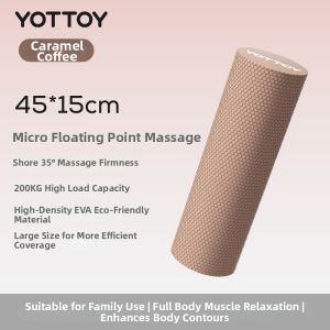 YOTTOY | Professional Beginner Textured Foam Roller for Yoga Massage & Leg Slimming