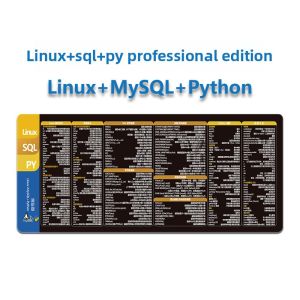 Linux Programmer Mousepad Vim Commands Git Programming Python Functions MySQL Shortcuts Idea Desk Mat Computer Accessories