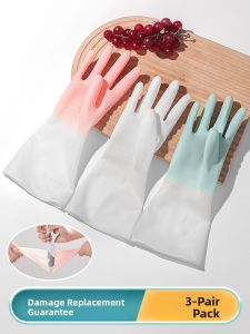 FURENJILI | Waterproof Durable Rubber Kitchen Gloves
