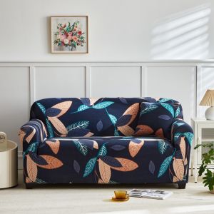 1/2/3/4 ขนาด Universal Sofa Cover พิมพ์ลาย เนื้อผ้ายืดหยุ่น ผ้าคลุมโซฟา