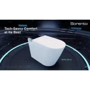 SORENTO SRTWC189-G2 CERAMIC INTELLIGENT WATER CLOSET S-TRAP 300MM WITH SIPHONIC FLUSHING TECHNOLOGY - TOILET BOWL