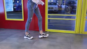 ผลิตภัณฑ์ใหม่SALE รุ่นQ77 รองเท้าผู้หญิง รองเท้าผ้าใบ รองเท้ากีฬาแบบลำลอง เสริมส้น4.5ซม สไตล์วินเทจ แฟชั่นจับคู่สี นุ่มสบาย ไซส์ 35-41