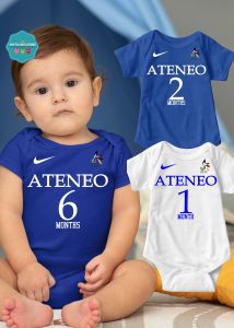 Baby Monthly Onesies - Basketball Jersey UAAP - ADMU