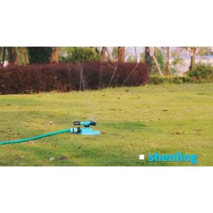 Lawn Sprinkler Automatic 360° Rotating Garden Water Sprinkler Lawn Roof Irrigation Green