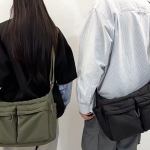 Water Resistant Nylon Polyester 14.5 Inch Tablet Sling Bag Large Capacity Lightweight Messenger Bag Beg Silang SL-063