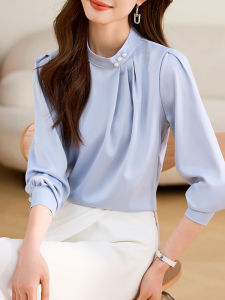 DAIXIANGFEIZI | Elegant and Stylish Satin Blouse Long Sleeve Shirt