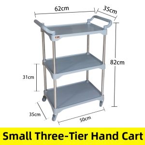 BOJIAJIAJU | Multi-functional 3-layer Plastic Mobile Trolley