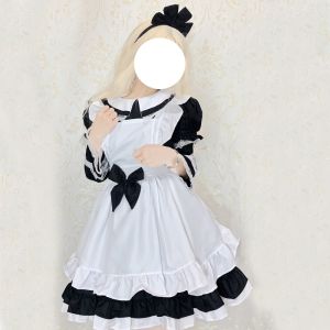 2023 New Halloween Alice Fantasy Wonderland Maid Costume Cosp Costume Lolita Long Sleeves Soft Girl Dress