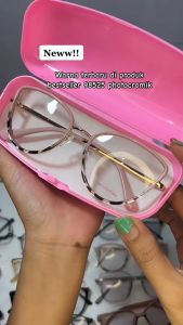 Kacamata PAKET PHOTOCROMIC NORMAL Frame Cat Eye Kekinian 98525