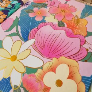 [Boxocraftph] A5 Hardcover Floral Notebook with Colored Pages for Journaling Planning Notes Study