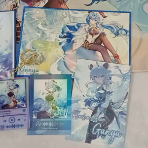 Genshin Impact Ganyu Genshin Impact Merch Set Genshin Ganyu Keychain Genshin Print Ganyu Poster