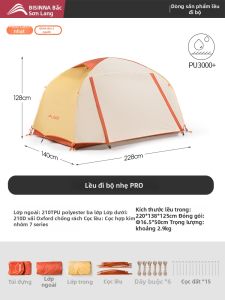 BSWOLF | Lều Đưa Dạo Ngoài Trời Dành Cho Chuyến Đi Một Đêm Chuyên Nghiệp Nhẹ Dùng cho Một hoặc Hai Người
