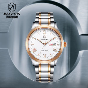 Mars Widenman Titanium Alloy Watch Business Casual Automatic Mechanical Mens Watch Luminous Waterproof Light Energy Watch Men