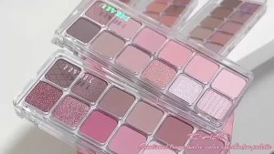 12-Color Matte Nude Eyeshadow Palette - Glitter Matte & Pearl Waterproof & Long-Lasting New Style for Daily Eye Makeup