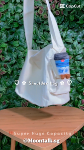 [ SG Ready Stocks ] Korean Style Canvas Tote Bag | Large Capacity Shoulder Bag