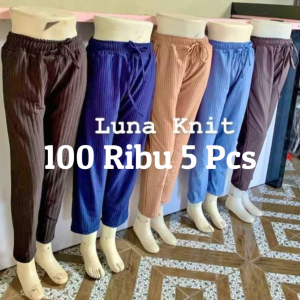 PAKET 5PCS CELANA PANJANG WANITA DEWASA HORNET/LUNA PANTS DOTY JUMBO TERBARU