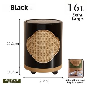 MMZECE | High Aesthetics For Home Use Portable With Lid Trash Can