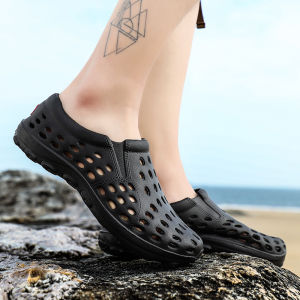 Dép Thể Thao Mùa Hè Nhẹ Thoáng Khí Cho Nam Dép Đi Biển Chống Trượt Giày Lười Đế Bằng EVA Thời Trang