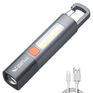 LED Camping Flashlight Type C USB Rechargeable 3 Light Modes for Outdoor Camping [Vodool Shophouse]