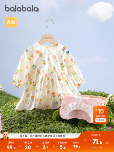 Elegant Baby Girl Dress Children Skirt Spring New Style Barabara Cotton Long Sleeve Casual A-Line Skirt for 6-36 Months Girls