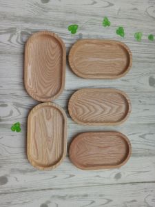 Khay OVAL gỗ Tần Bì KT 15*22*2CM- dùng trang trí dùng để đồ ăn trái cây... cho gia đình và nhà hàng- Phong cách mộc- Gỗ Việt trang trí