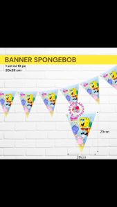 Banner SPONGEBOB / Bunting Flag Spongebob Patrick