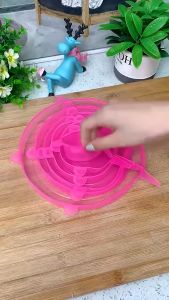 Silicone Food Cover 6 in 1 / Silikon Penutup Makanan 6 in 1-Unique Home Store