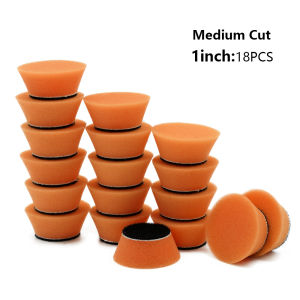 FARTRYGO 18pcs 1Inch Mini Car Foam Polishing Kit Sponge Buffing Pads Wool Buffer Disc Mini Detailing Drill Polishing Pads