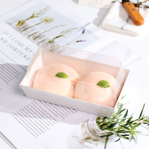 Peach Daifuku Packaging Box Internet Celebrity Kobito Dukan 2 PCs 4 PCs Big Fu Puff Egg Yolk Crisp Green Baking Box