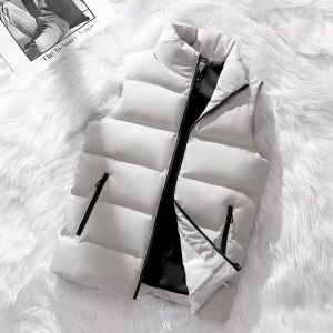 Big Sale Leak-Picking Plus Size down Jacket Vest Mens and Womens 2023 Fall and Winter Heattech Vest Sleeveless Short Waistcoat Jacket