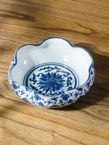 จิวเซียงเจิง ชามล้างปากกาหมึกเคลือบดินเผาสไตล์โบราณ ชามหมึกวาดภาพชาติ ชามหมึกอักษรจีนขนาดใหญ่และเล็ก อุปกรณ์ศิลปะ