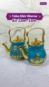 Teko Ukir Warna 12 Liter Teko Arab Teko Zam ZamTeko Teh Teko Kopi Oleh Oleh Haji dan Umroh