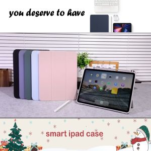 ZOYU iPad Case HD Transparent Anti-Bending Case for iPad 10.9 inch Air 4 iPad Air 5 2022 with Pencil Holder Right pencil slot [Support 2nd Gen Pencil Charging] Shockproof Cover Clear Transparent Back Shell Auto Sleep/Wake