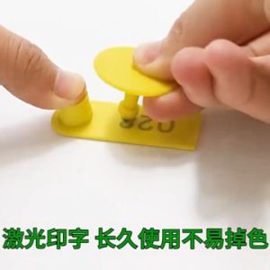 100PCS Eartag Kambing Domba Eartag Sapi Babi Penanda NOMOR 1-100