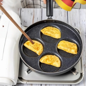 KUWUBIANJING | Four-hole Non-stick Egg Pancake Maker Pan