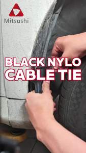 Fyseus by Mitsushi Nylon Cable Tie 5*90mm 20/30/40pcs Black Locking Zip Ties Cable Strap Wire Cable Zip Ties