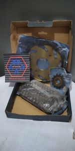 Gear Gir paket Rante Set Motor Satria Fu F 150 new 43T-14T/428H-120L