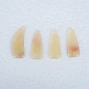 เล็บกีตาร์จีนธรรมชาติแฮนด์เมด ทำจากกระดูกแกะและกระดูกวัว ทรงกลมสองด้าน สำหรับผู้เล่นกีตาร์จีน