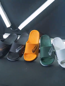 Men Sport Fashion Slides Thick Sole Non‑Slip EVA Slippers Lightweight Wear‑Resistant Casual Indoor Outdoor Beach Slipper