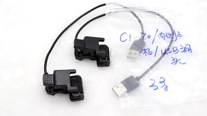 Replacement Smart Watch USB Clip Type Charger 2 Pins Smart Bracelet Space 3/4MM Charging Dock Cable
