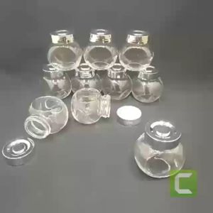 Combo 6 Hũ Thuỷ Tinh Nghiêng Nắp Nhựa Bạc 50ml