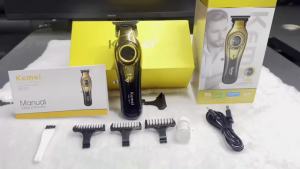 Kemei | Máy Cắt Tóc Điện Chuyên Nghiệp KEMEI KM-1677 Động Cơ Cao Cấp Màn Hình LCD Sạc USB Dành Cho Nam Và Nữ Quà Tặng