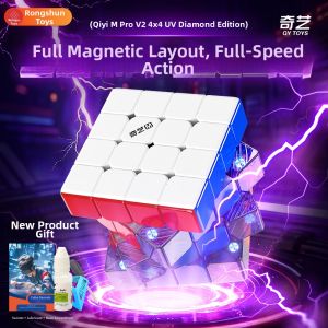 QY TOYS | Magnetic Axis 4x4 Rubiks Cube for Race and Educational Use