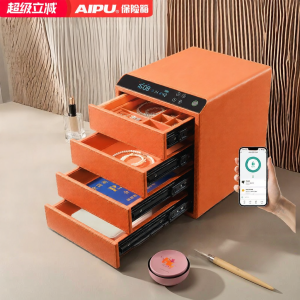 Elegant Large Capacity Theft-Resistant Fingerprint Jewelry Storage Box