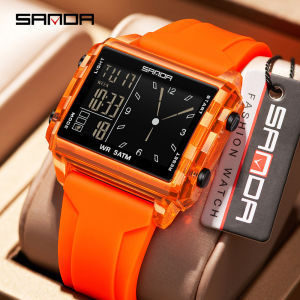Fashion SADNA New 6273 Womens Electronic Watch Multifunctional Sports Waterproof LED Timing Student Electronic Watch